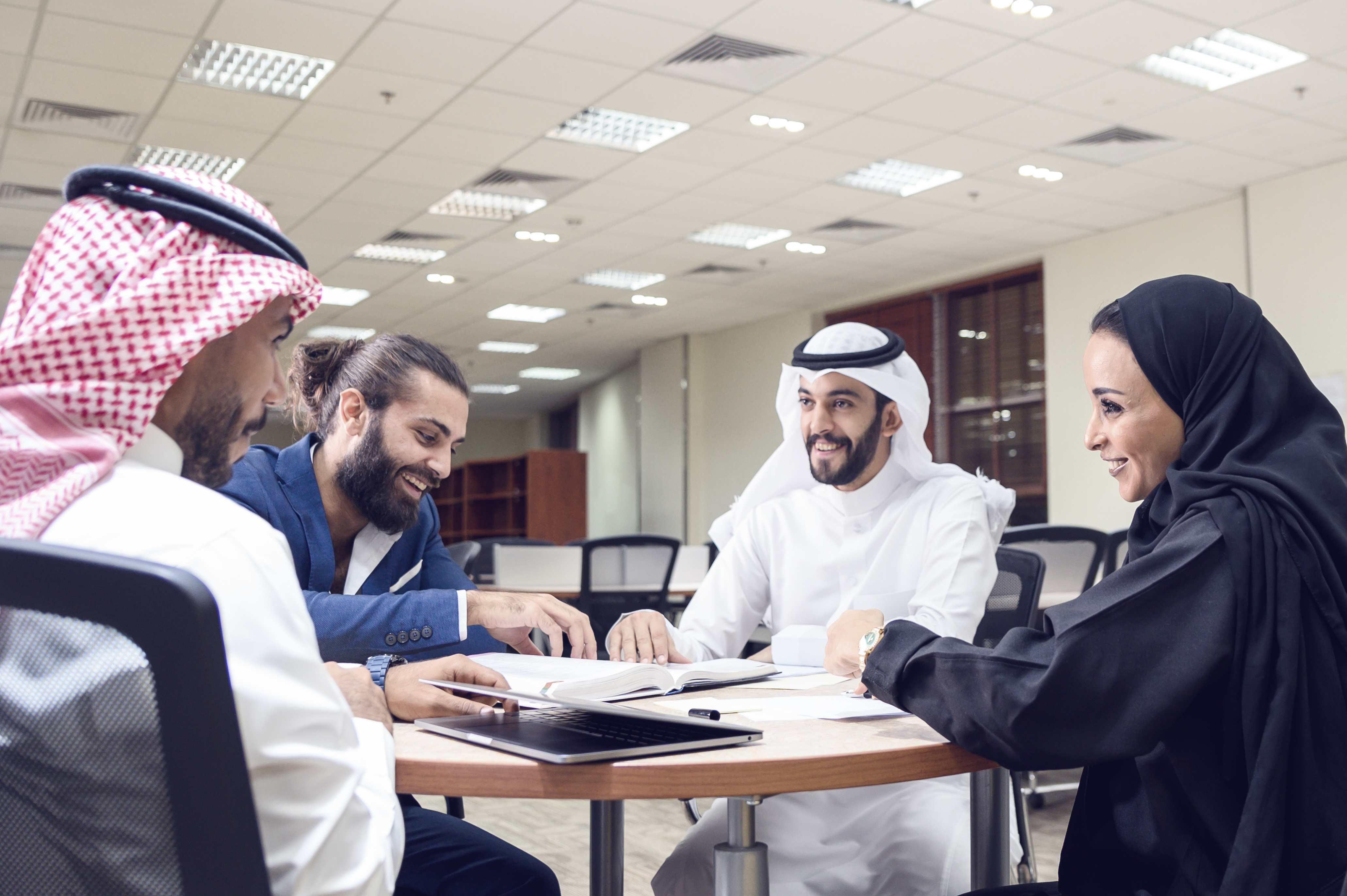 Education consultants at a meeting